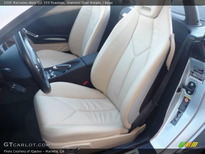 Diamond Silver Metallic / Beige 2005 Mercedes-Benz SLK 350 Roadster