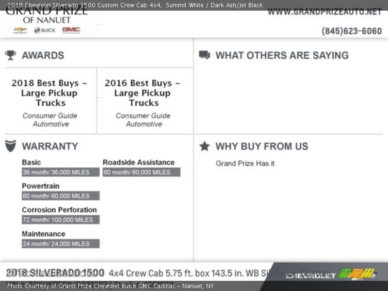 Summit White / Dark Ash/Jet Black 2018 Chevrolet Silverado 1500 Custom Crew Cab 4x4