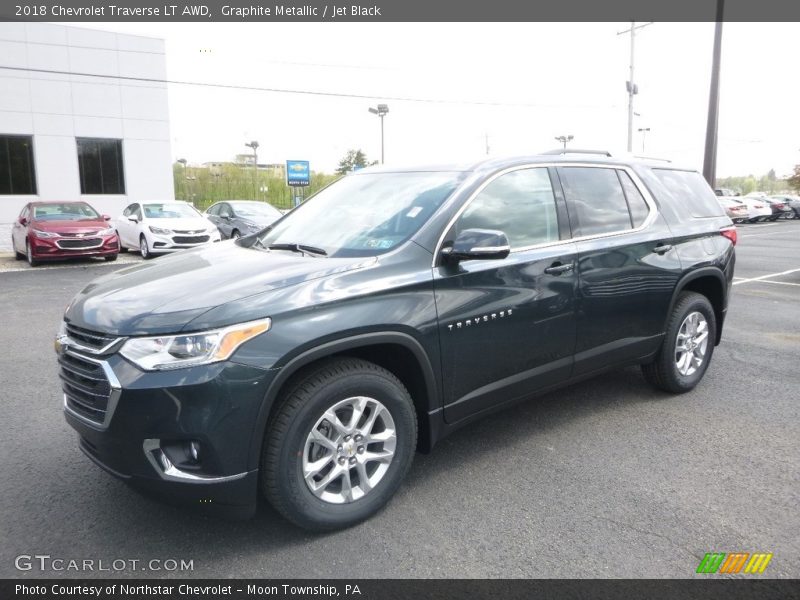 Graphite Metallic / Jet Black 2018 Chevrolet Traverse LT AWD