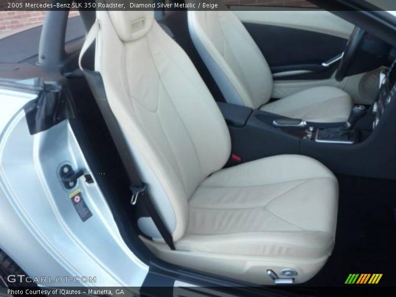 Diamond Silver Metallic / Beige 2005 Mercedes-Benz SLK 350 Roadster
