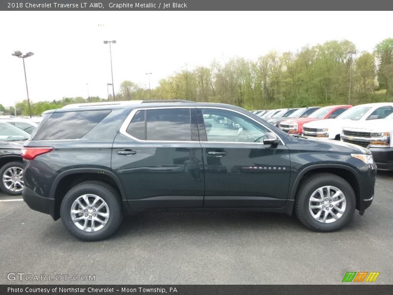 Graphite Metallic / Jet Black 2018 Chevrolet Traverse LT AWD