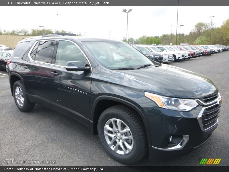 Graphite Metallic / Jet Black 2018 Chevrolet Traverse LT AWD