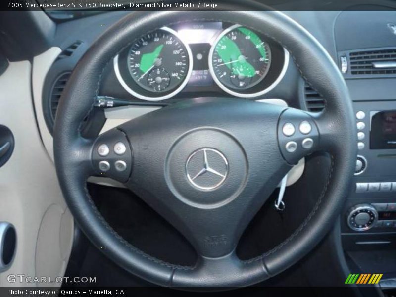 Diamond Silver Metallic / Beige 2005 Mercedes-Benz SLK 350 Roadster
