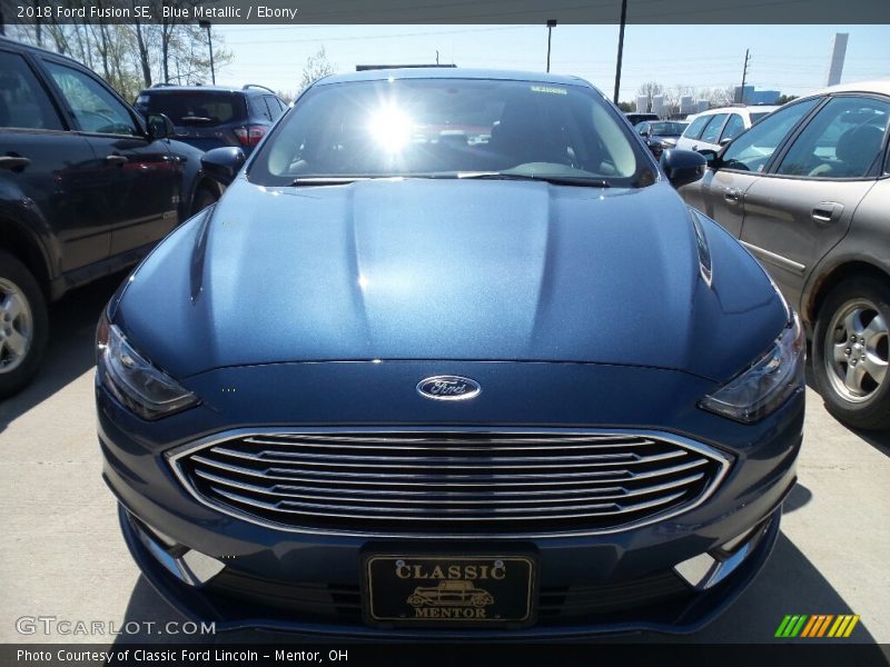 Blue Metallic / Ebony 2018 Ford Fusion SE