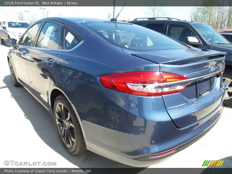 Blue Metallic / Ebony 2018 Ford Fusion SE