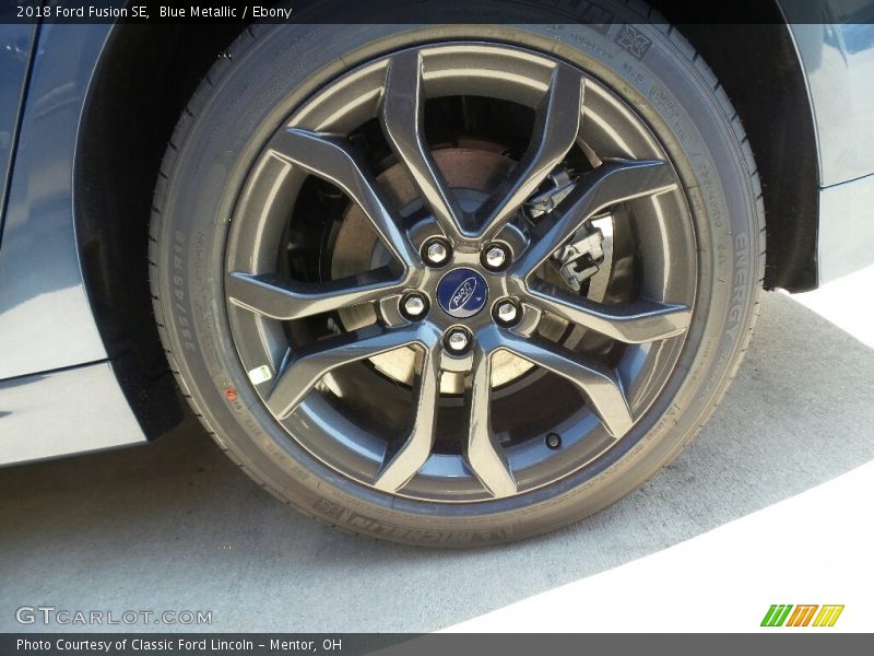 Blue Metallic / Ebony 2018 Ford Fusion SE
