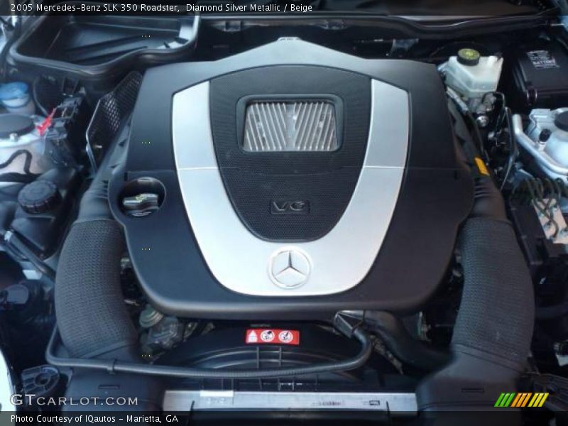 Diamond Silver Metallic / Beige 2005 Mercedes-Benz SLK 350 Roadster