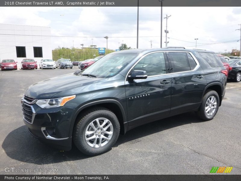 Graphite Metallic / Jet Black 2018 Chevrolet Traverse LT AWD