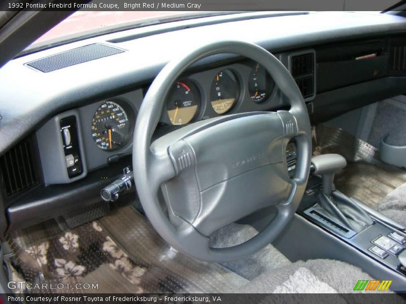 Bright Red / Medium Gray 1992 Pontiac Firebird Formula Coupe