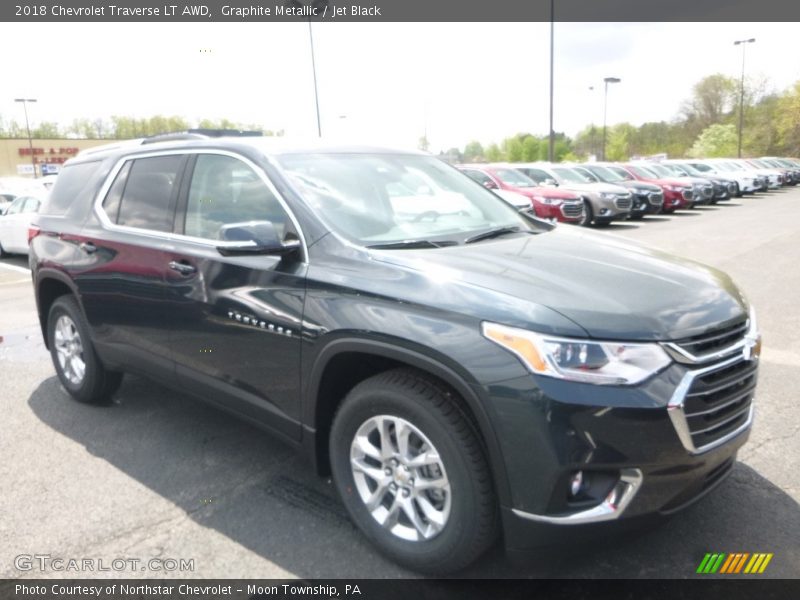 Graphite Metallic / Jet Black 2018 Chevrolet Traverse LT AWD