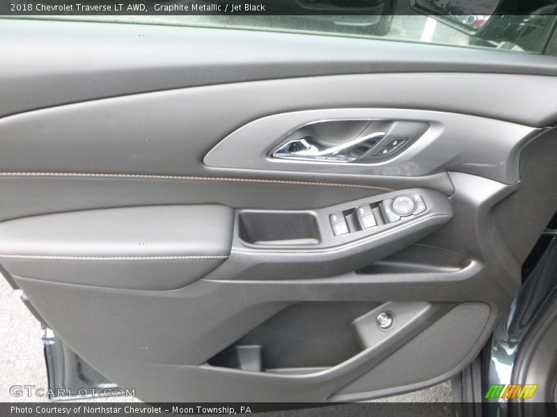 Graphite Metallic / Jet Black 2018 Chevrolet Traverse LT AWD