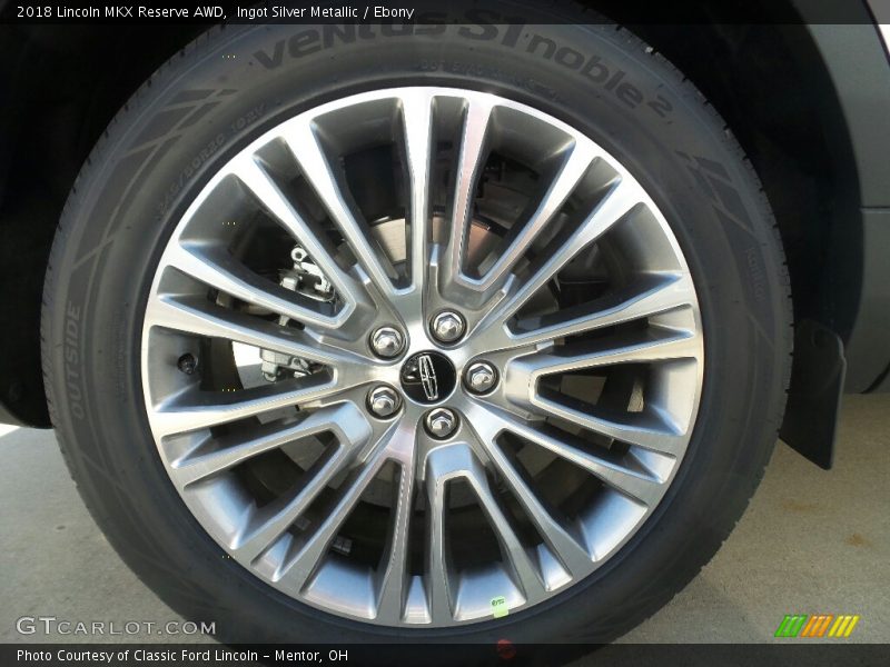 Ingot Silver Metallic / Ebony 2018 Lincoln MKX Reserve AWD