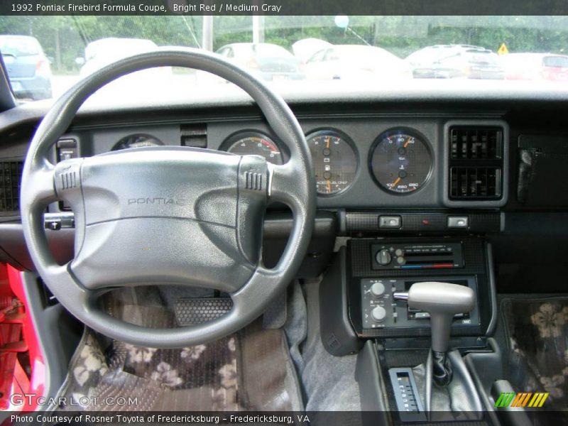 Bright Red / Medium Gray 1992 Pontiac Firebird Formula Coupe