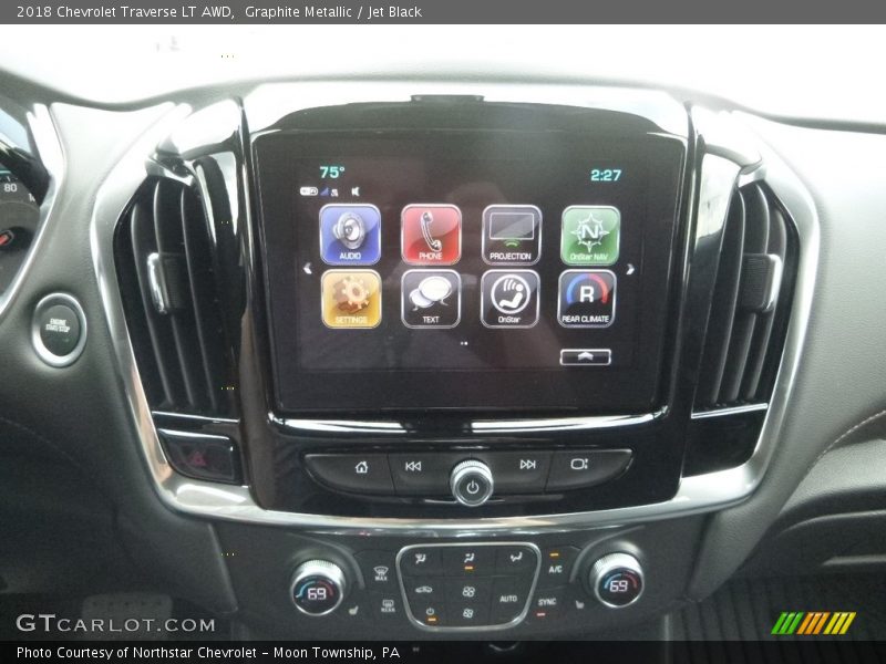 Graphite Metallic / Jet Black 2018 Chevrolet Traverse LT AWD