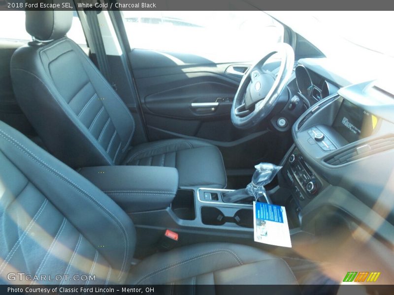 White Gold / Charcoal Black 2018 Ford Escape SEL
