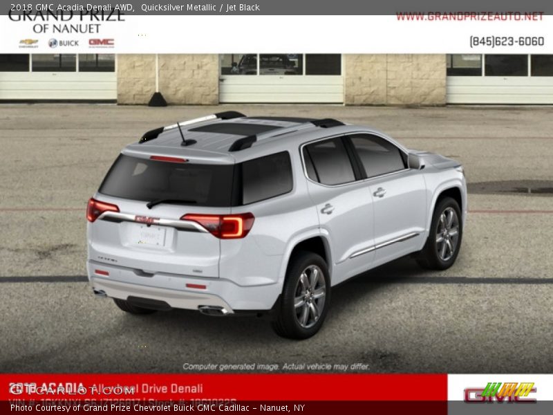 Quicksilver Metallic / Jet Black 2018 GMC Acadia Denali AWD