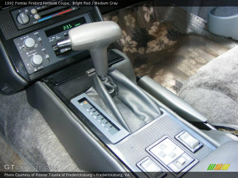 Bright Red / Medium Gray 1992 Pontiac Firebird Formula Coupe