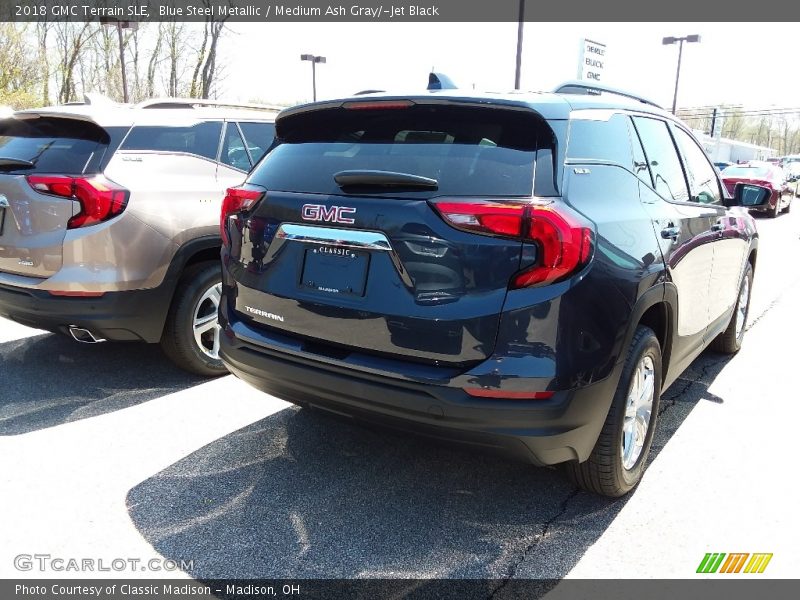 Blue Steel Metallic / Medium Ash Gray/­Jet Black 2018 GMC Terrain SLE