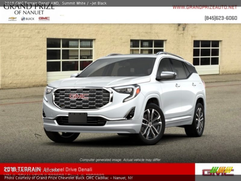 Summit White / ­Jet Black 2018 GMC Terrain Denali AWD