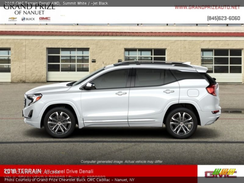 Summit White / ­Jet Black 2018 GMC Terrain Denali AWD