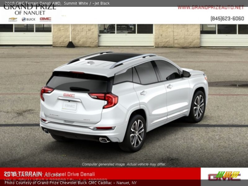 Summit White / ­Jet Black 2018 GMC Terrain Denali AWD