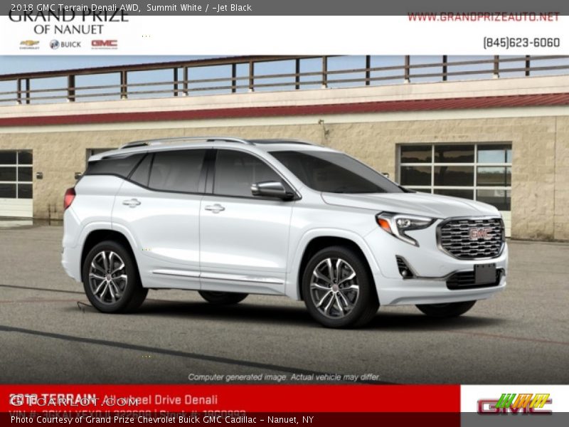 Summit White / ­Jet Black 2018 GMC Terrain Denali AWD