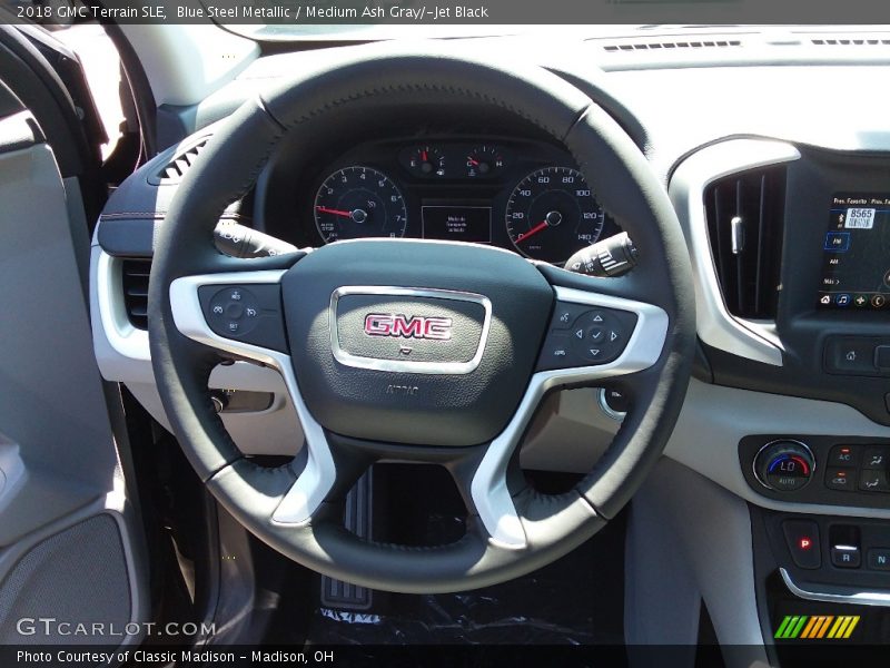 Blue Steel Metallic / Medium Ash Gray/­Jet Black 2018 GMC Terrain SLE