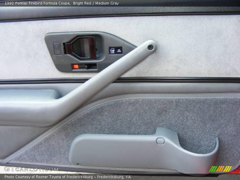 Bright Red / Medium Gray 1992 Pontiac Firebird Formula Coupe