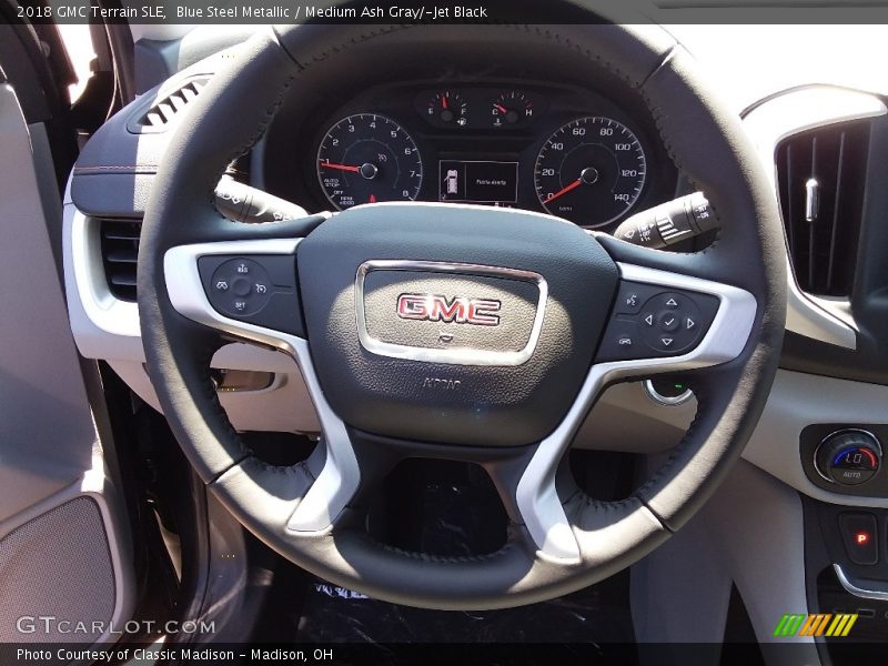 Blue Steel Metallic / Medium Ash Gray/­Jet Black 2018 GMC Terrain SLE