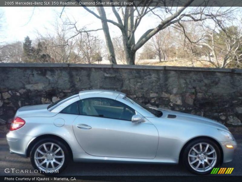 Diamond Silver Metallic / Beige 2005 Mercedes-Benz SLK 350 Roadster