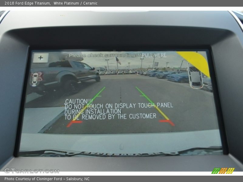 White Platinum / Ceramic 2018 Ford Edge Titanium