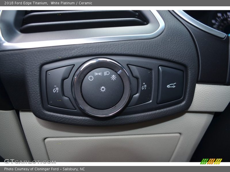 White Platinum / Ceramic 2018 Ford Edge Titanium