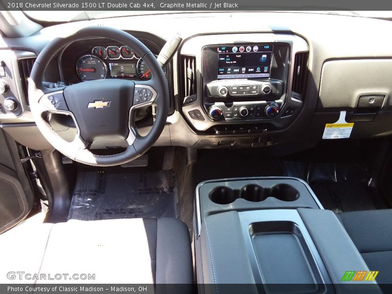 Graphite Metallic / Jet Black 2018 Chevrolet Silverado 1500 LT Double Cab 4x4