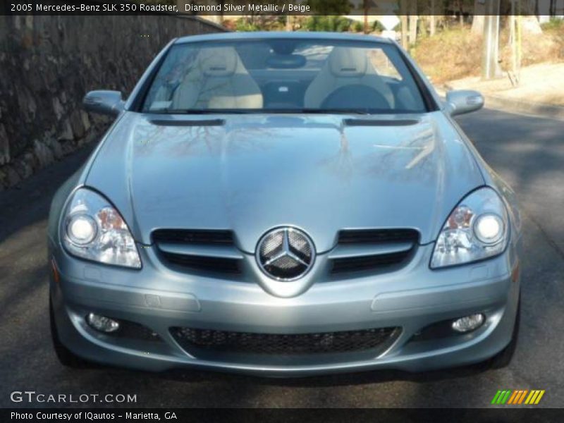 Diamond Silver Metallic / Beige 2005 Mercedes-Benz SLK 350 Roadster