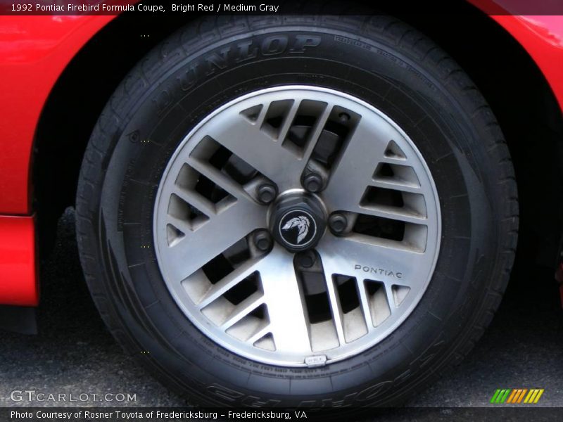Bright Red / Medium Gray 1992 Pontiac Firebird Formula Coupe