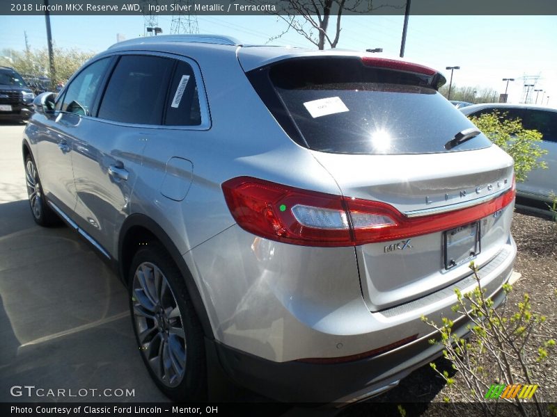 Ingot Silver Metallic / Terracotta 2018 Lincoln MKX Reserve AWD