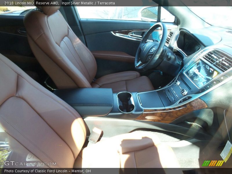 Ingot Silver Metallic / Terracotta 2018 Lincoln MKX Reserve AWD