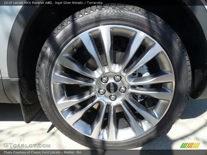 Ingot Silver Metallic / Terracotta 2018 Lincoln MKX Reserve AWD