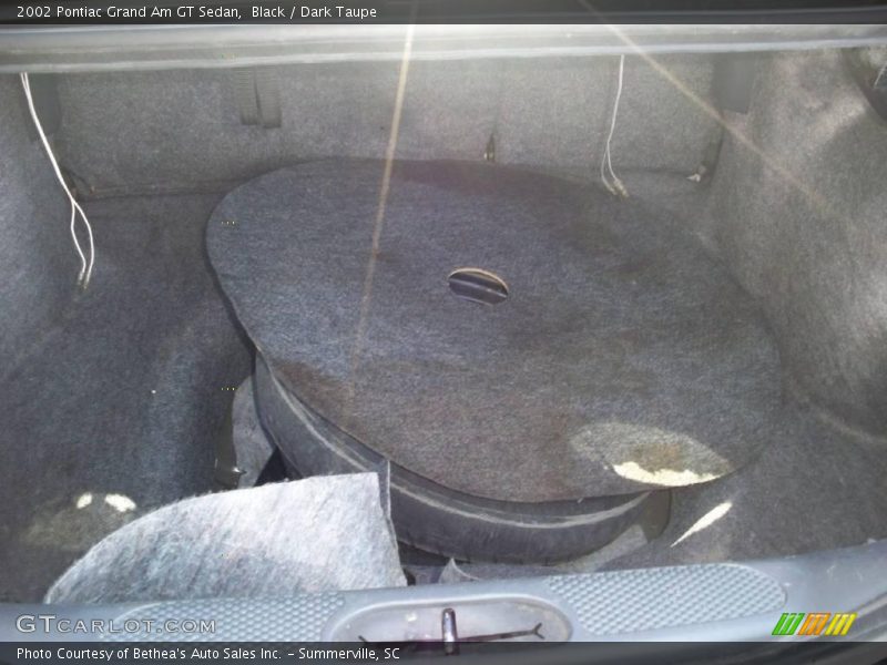 Black / Dark Taupe 2002 Pontiac Grand Am GT Sedan