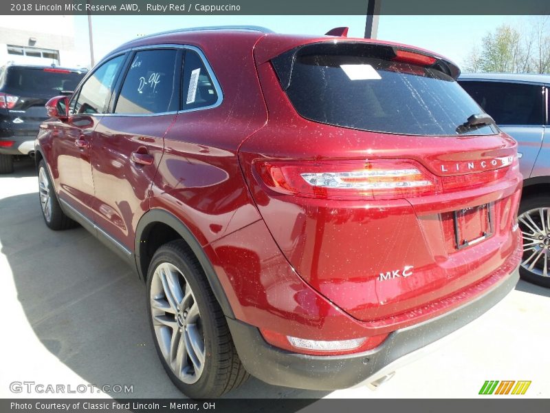 Ruby Red / Cappuccino 2018 Lincoln MKC Reserve AWD