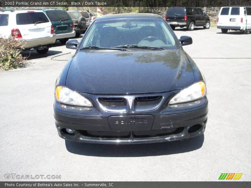 Black / Dark Taupe 2002 Pontiac Grand Am GT Sedan