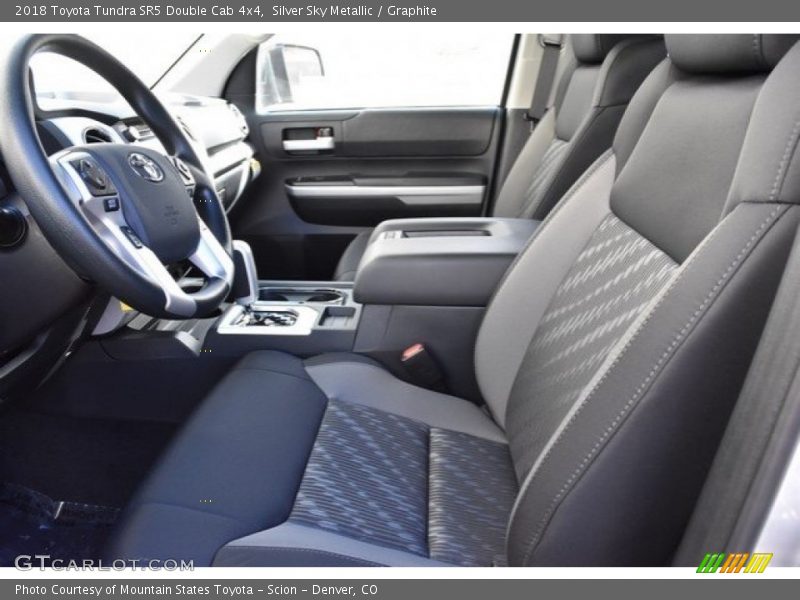 Silver Sky Metallic / Graphite 2018 Toyota Tundra SR5 Double Cab 4x4