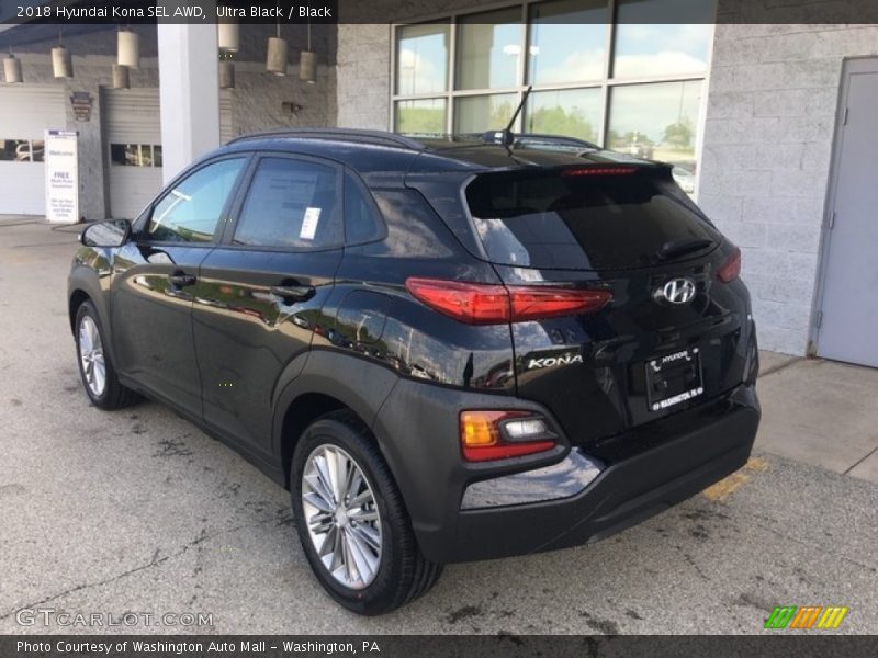 Ultra Black / Black 2018 Hyundai Kona SEL AWD