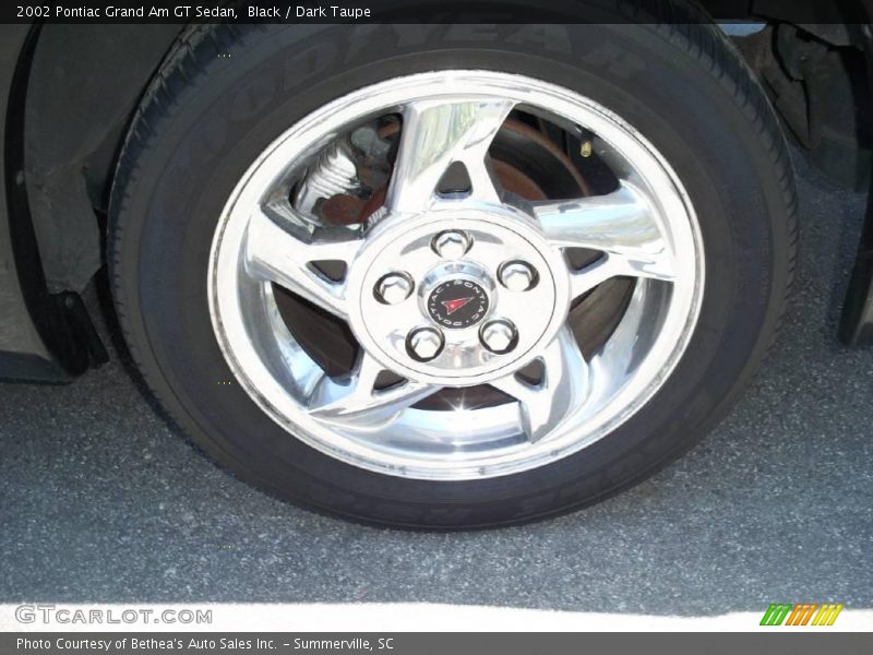 Black / Dark Taupe 2002 Pontiac Grand Am GT Sedan