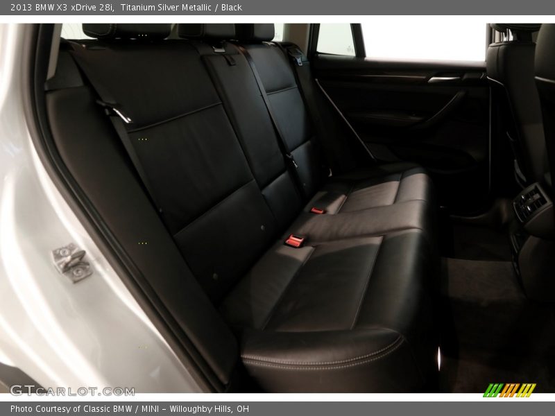 Titanium Silver Metallic / Black 2013 BMW X3 xDrive 28i