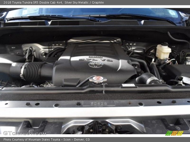 Silver Sky Metallic / Graphite 2018 Toyota Tundra SR5 Double Cab 4x4
