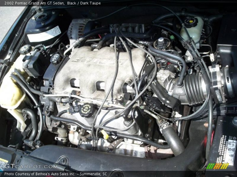 Black / Dark Taupe 2002 Pontiac Grand Am GT Sedan