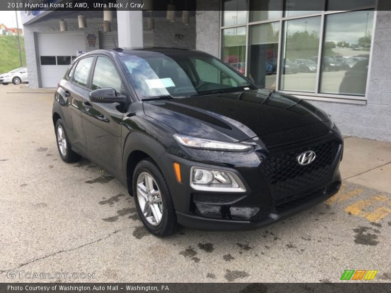 Ultra Black / Gray 2018 Hyundai Kona SE AWD