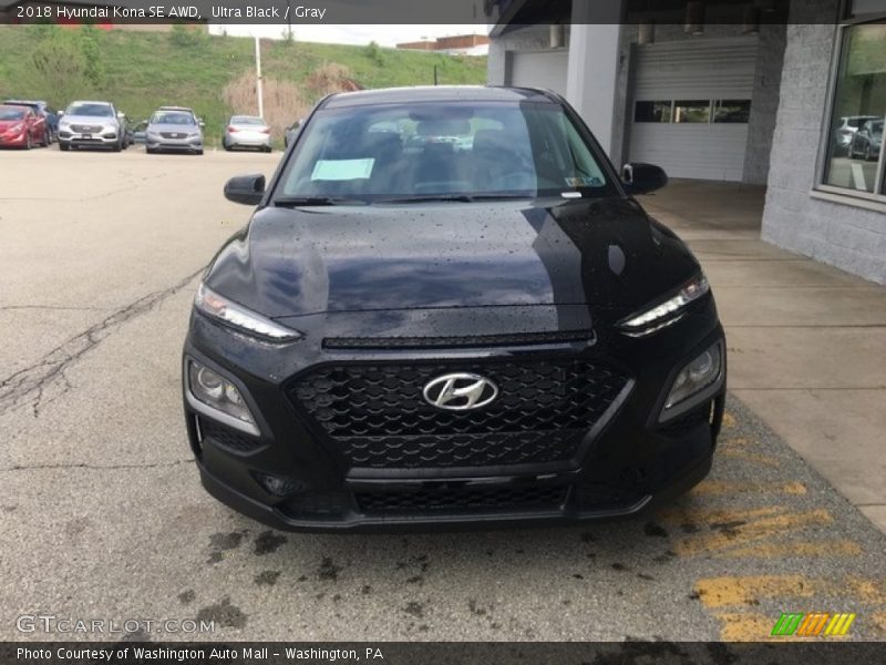 Ultra Black / Gray 2018 Hyundai Kona SE AWD