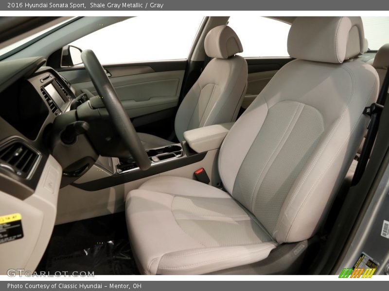 Shale Gray Metallic / Gray 2016 Hyundai Sonata Sport